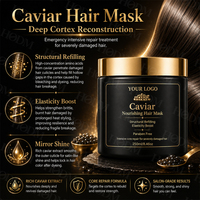 Serie de Cuidado Capilar de Lujo con Caviar OEM/ODM - Champú, Aceite y Mascarilla Capilar Sin Sulfatos con Logotipo Personalizado para Fábrica de Marca Privada de Lujo