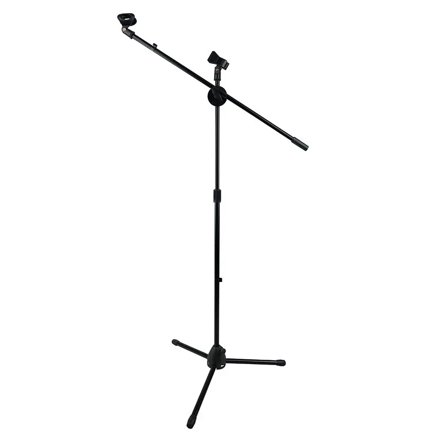 Custom Professional Studio Adjustable Tripod Floor Double Microphone Arm Stand Flexible