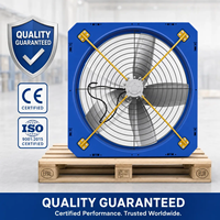 Ventilateur de refroidissement pour bâtiment d'élevage, ventilateur suspendu industriel, ventilateur d'extraction pour fermes avicoles et bovines avec brumisation en acier inoxydable