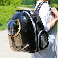 Space Capsule Sac à dos transparent Portable Respirant Grande Capacité Trois Sorties Pet Carriers Sac à dos pour Chats Chiots
