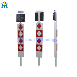 إشارة مرور LED تعمل بالطاقة الشمسية مقاومة للماء مع ضوء وامض أصفر للسلامة المرورية - بيع مباشر من المصنع - Product Image 4