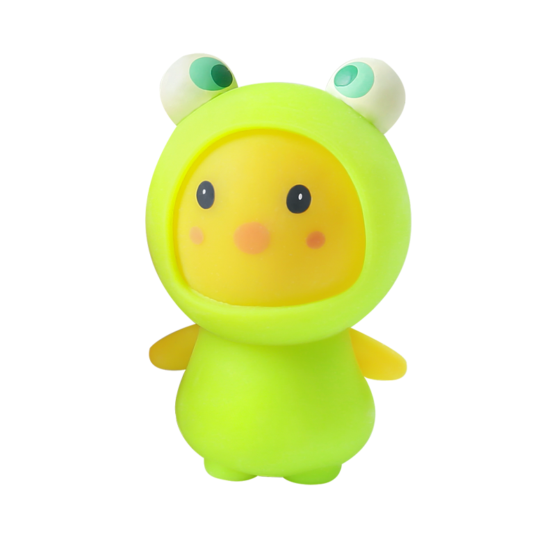 減圧玩具 OEM スクイーズ かわいいひよこ マジックドレスアップ DIY