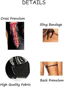 Lederbody Dessous Bustier Korsettkleid Verstellbar Sexy Rückenfreies Damenkleid Clubwear - Product Image 4