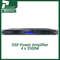 Amplificateur audio professionnel Paulkitson PD435DSP 4 canaux 2 4x7800W 1U classe D DSP haute résolution en métal