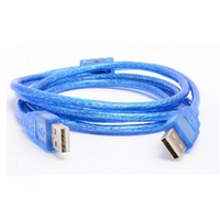 Cable de Datos USB 2.0 Macho a Macho de Alta Calidad, 0.3m, Núcleo de Cobre Puro, para Computadora, Cámara, Impresora, Consola de Videojuegos - En Stock
