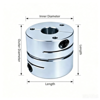 Accouplement souple en aluminium Nobengr à structure à disque, amortisseur de vibrations, sans entretien, alésage standard 16-105MM