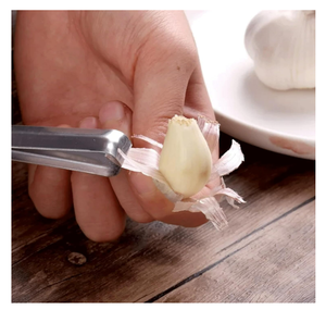 Pinces à éplucher l'ail en acier inoxydable et pinces à épiler les poils de porc/les os de poisson, outils de cuisine faciles à nettoyer pour la cuisine - Product Image 4