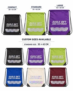 Football Grid <b>Drawstring</b> <b>Bag</b> With Customized Holographic Laser Logo High Quality and Durable - Product Image 2