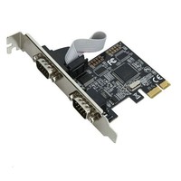 Tarjeta Serial PCIe de 2 Puertos, Adaptador Dual DB9 RS232 para PC de Escritorio con Windows y Linux, Alta Velocidad con Soporte de Perfil Bajo