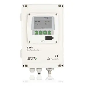 Dahili röleler veya Alarm üniteleri ile SUTO S305 çiy noktası monitör ölçümü Alarm göstergesi çiy noktası vericileri