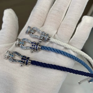 Bán Buôn Feden Móng Ngựa Khóa Vòng Đeo Tay Hợp Thời Trang Kim Cương-Màu Ánh Sáng Sang Trọng Tốt Chuỗi Đồ Trang Sức Cho Nam Giới Phụ Nữ Các Cặp Vợ Chồng - Product Image 3