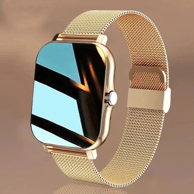 Y13 montre intelligente pour hommes et femmes cadeau plein écran tactile sport fitness montres bleu dent appelle smartwatch numérique
