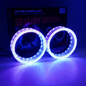 5D kristal kemuliaan DRL meliputi 3.0 Inch 2.5inch 5d LED mata malaikat kain penutup lensa proyektor - Product Image 2