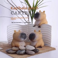Jouet Squishy Capybara de Simulation, Animal Anti-Stress à Presser, Célèbre sur Internet, Meilleure Vente, Unisexe Tous Âges, Soulagement du Stress, Fabriqué aux États-Unis