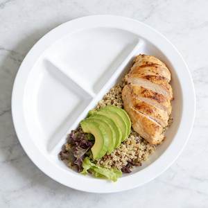 Plato de Melamina Irrompible para <span class=keywords><strong>Menú</strong></span>, Plato Dividido en 3 Compartimentos para Comidas de Restaurante y Almuerzos Caseros - Product Image 3