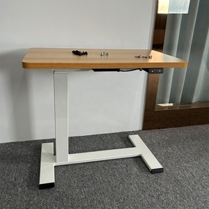 Ergonómico eléctrico motorizado de una sola pierna perezoso lado de la cama portátil altura ajustable sofá lateral mesa de té mesa de centro con rueda - Product Image 5