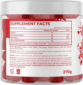 OEM Halal 5000mg creatina monoidrato gummie Pre-allenamento carica di energia integratori per adulti sport muscolari - Product Image 6