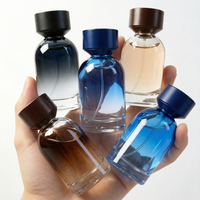Flacon de parfum universel multi-appareils 30ml 50ml 100ml noir mat givré, flacon pulvérisateur en verre vide pour sérum de soin de la peau