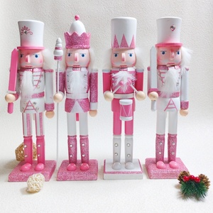 Soldado de Madera <span class=keywords><strong>Rosa</strong></span> de 12 Pulgadas (30 cm) en Oferta, <span class=keywords><strong>Cascanueces</strong></span> para Adornos Navideños, Decoración de Bodas y Fiestas - Product Image 1