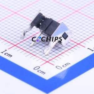 SKHLLFA010 Tactile Switch Through hole Component (THT) Switch Single Pole Single Throw Rectangle Button Right Angle Insert 6mm - Product Image 2