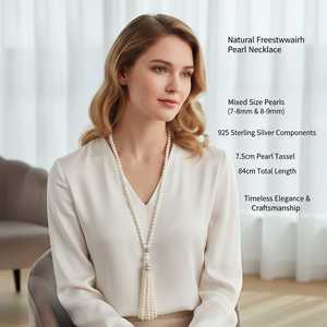 Collar de Perlas Cultivadas con Borla - Product Image 4