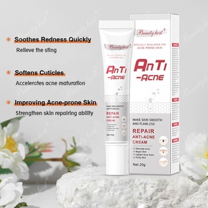 Crème Professionnelle Traitement Acné à Base de Plantes Réparation Rougeurs Efficace Estompe les Taches d'Acné Apaisement des Boutons Hydratant Soin Visage - Product Image 6