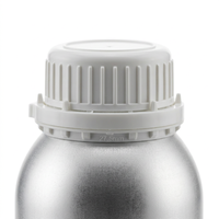 Bouteille en aluminium mat de 500 ml avec bouchon blanc de 74 mm, finition non réfléchissante, diffuseur d'huiles essentielles, recharge