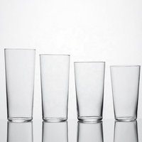 Verre Collins japonais léger et fin, incliné, transparent, résistant à la chaleur, verre à cocktail, verrerie Collins