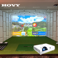 Simulateur d'entraînement de golf AR Sport Impact Screen avec écran LCD, résolution 1920x1200, mise au point automatique, interactif