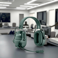 Casque de protection auditive Qualcomm ANC ENC BT 5.5 avec caméra, étanche IPX-6, design supra-auriculaire pour le tir et l'exploitation minière