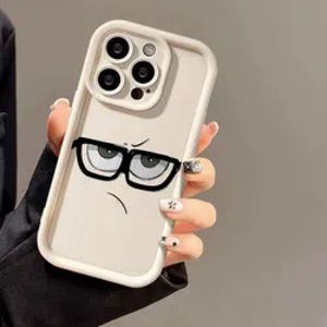 Cool ragazzi ragazze divertente espressione arrabbiato Design custodie per telefono cellulare per Iphone 16 15 Plus Pro Max 14 13 12 11 X Samsung Cover posteriore - Product Image 5