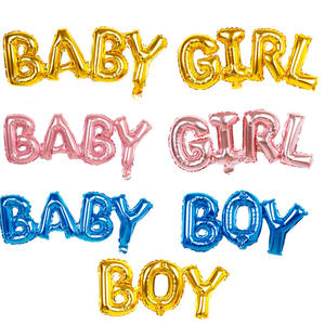Baby Letter Balloon Baby Shower Cute Happy Birthday Boy Girls acclament Balloon Foil Balloons decorazioni per feste - Product Image 2