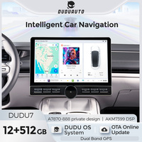DUDUAUTO DUDU7 Android 13 10,1 pouces Système de navigation automobile intelligent Contrôle vocal de la voiture Système de navigation automobile sans fil Car-play Android Auto Wifi BT