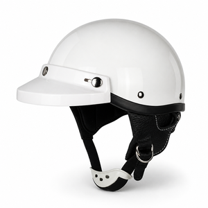 Factory Direct Lightweight Breathable Half Face <strong>Scoop</strong> Helmet for Electric Scooter Moped Motorcycle Riding - Product Image 1