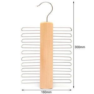 LINDON Porte-cravate en <span class=keywords><strong>bois</strong></span> multicouche Porte-écharpe multifonctionnel peu encombrant pour cravate pour hommes - Product Image 2