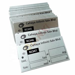Serial Numbers Metal Nameplates QR Code Barcode Nameplate Aluminium Asset Labels - Product Image 4