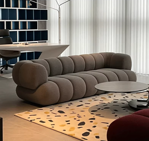 Nuevo Sofá de Terciopelo Elegante de Alta Calidad - Sofá Recto de Lujo Intermede Chic, Moderno para Sala de Estar - Product Image 3