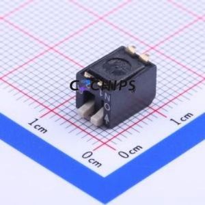DSPV02LSGET DIP Switch SMD-4P,6.5x9mm Switch Piano Key Single Pole Single Throw 2 2.54mm - Product Image 2