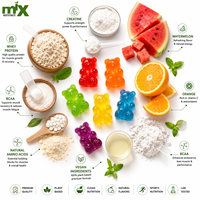 Gummies Protéinés au Whey Marque Blanche OEM, Véganes, Saveur Pastèque & Orange, Nutrition Sportive