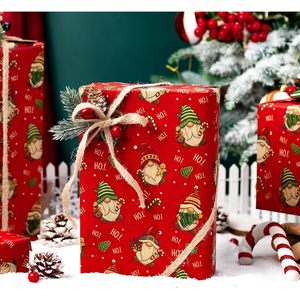 Gnomes Christmas Wrapping <b>Paper</b> 17 In X 33 Ft <b>Roll</b> Recyclable Gift <b>Wrap</b> For Holiday Craft - Product Image 2