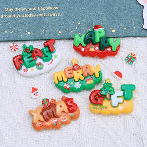 แม่พิมพ์เรซินอุปกรณ์ตกแต่งเทศกาลคริสต์มาสทำจากเรซินอังกฤษเครื่องรางน่ารักทำจากเรซินสำหรับตกแต่ง - Product Image 5