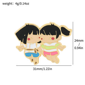Spirited Away gake NO The <span class=keywords><strong>Ponyo</strong></span> NO The NO The NO Face Man Kawaii Japanese collect ตกแต่งอะนิเมะอัลลอยเข็มกลัด - Product Image 2