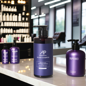 แชมพูสีม่วง300มล. สำหรับผมสีเทาแชมพูฟอกสีผมสำหรับร้านเสริมสวยมืออาชีพ - Product Image 1