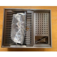 CLHA UMIDA Support de rangement de vaisselle en acier inoxydable fait à la main Évier à une cuvette de haute qualité Personnalisable Forme carrée Sans robinet