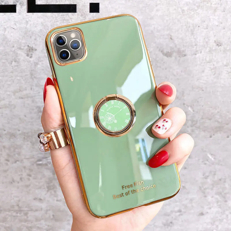 Cheaper cost 360 ring holder phone case for xiaomi Mi 10 pro Mi 11 lite CC9Pro MI A3 phone cover