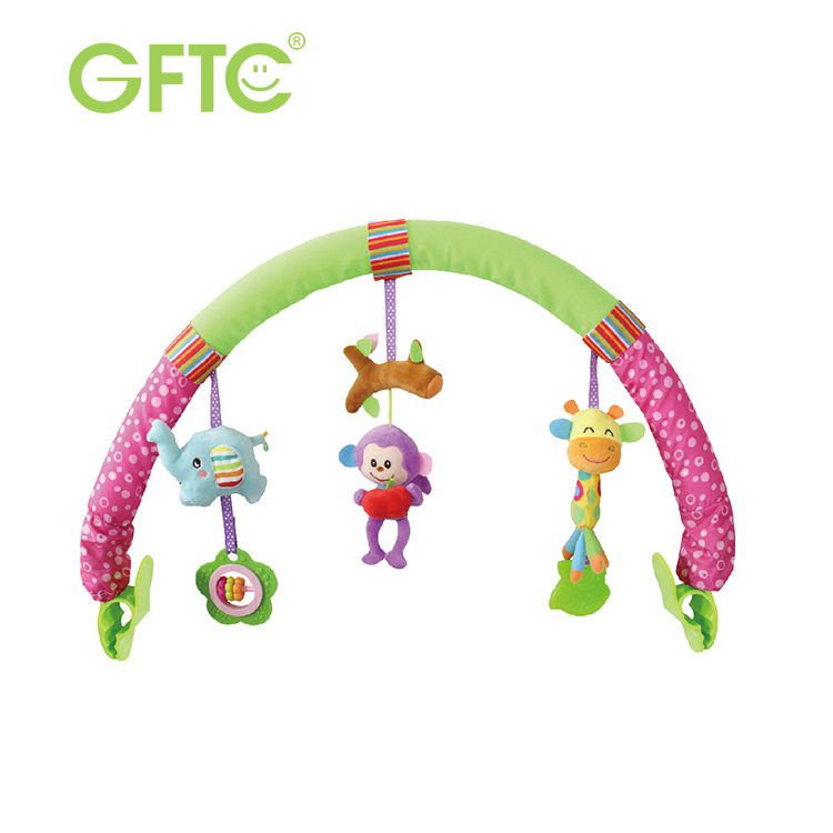 Мобиль для детской кроватки, мобиль для детской кроватки, подвесные Мягкие плюшевые погремушки, развивающий детский звонок