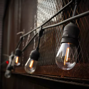 Chất lượng cao 15m/48ft nhà máy trang trí LED giáng sinh chuỗi ánh sáng S14 LED bóng đèn dây tóc IP67 vườn nhựa đồng Glass PC - Product Image 6