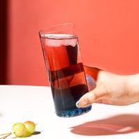 Verres Collins simples, forme cylindrique, verre à boisson, verre sans pied, tumbler à cocktail Tiki