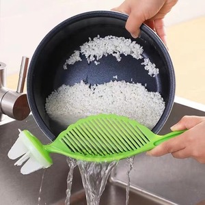 Passoire pliable écologique en plastique PP pour riz, pâtes et fruits – Égouttoir et tamis de lavage et de mélange - Product Image 3