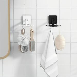 <span class=keywords><strong>Crochet</strong></span> rotatif multifonctionnel créatif, rotation à 360 degrés, <span class=keywords><strong>sans</strong></span> <span class=keywords><strong>trace</strong></span>, <span class=keywords><strong>crochet</strong></span> adhésif, <span class=keywords><strong>crochet</strong></span> <span class=keywords><strong>sans</strong></span> perçage pour la cuisine, cuillère, 6 crochets - Product Image 4